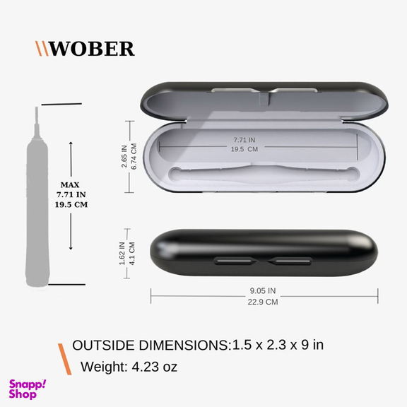 قاب مسافرتی مسواک برقی اورال بی مدل Wober New
