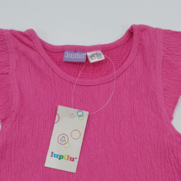 پیراهن دخترانه لوپیلو مدل کشی کد 01 رنگ صورتی