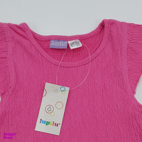 پیراهن دخترانه لوپیلو مدل کشی کد 01 رنگ صورتی