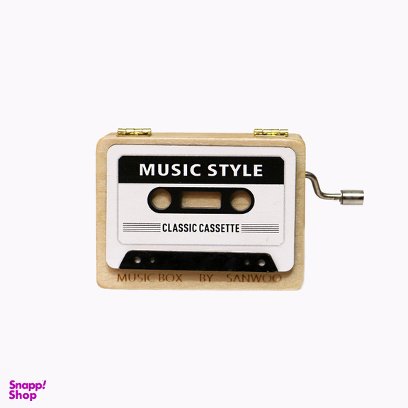 جعبه موزیکال چوبی مدل Cassette