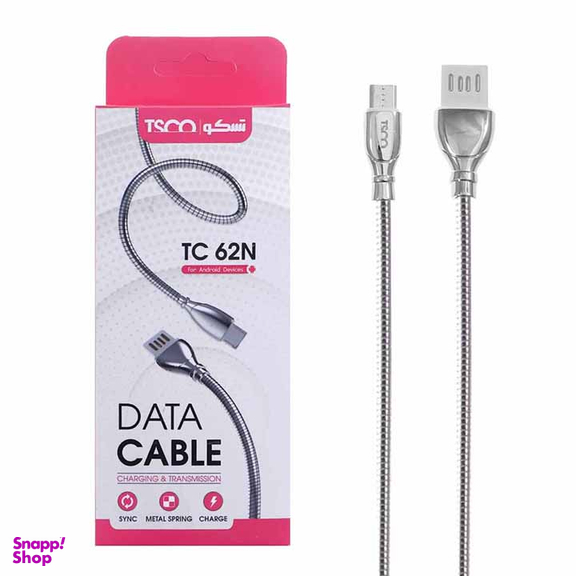 کابل تبدیل USB به MicroUSB تسکو مدل TC 62 طول 1 متر