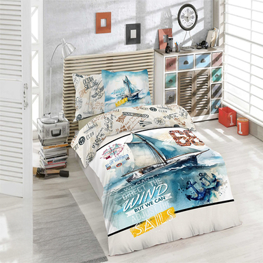 لحاف یک نفره 5 تکه مدل کشتی کد 1603 سایز 120×200 سانتی متر