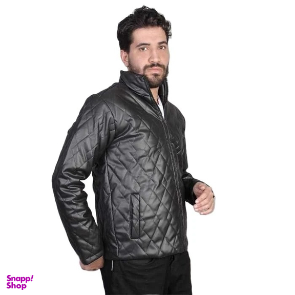 کت چرم مردانه کد 4030 رنگ مشکی