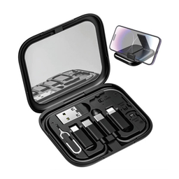 کابل تبدیل USB-C/USB به لایتنینگ/USB-C/MicroUSB بیوا مدل C-18 طول 0.28 متر