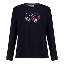 ست بلوز و شلوار راحتی زنانه کد 1041 رنگ سرمه‌ ای