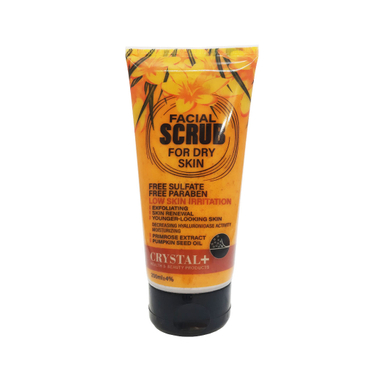 اسکراب صورت کریستال پلاس مدل Dry Skin حجم 200 میلی لیتر