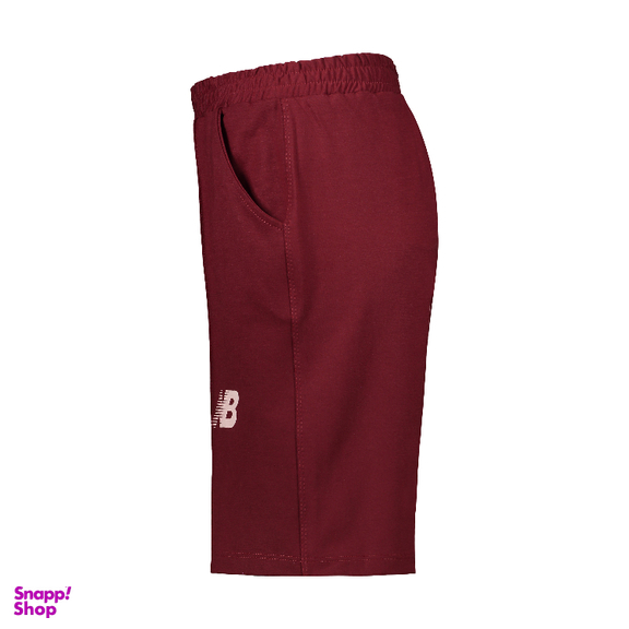 ست نیم تنه و شلوارک زنانه لوینت طرح NB کد 6356 رنگ زرشکی