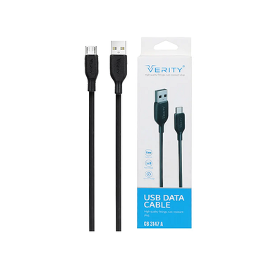 کابل شارژر USB به MicroUSB وریتی مدل CB3147A طول 1 متر