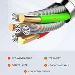 کابل تبدیل USB به microUSB کینگ استار مدل K42A طول 1 متر