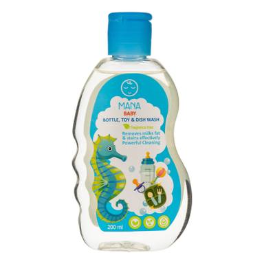 مایع شوینده و ضدعفونی کننده شیشه شیر مانا مدل درب ساده حجم 200 میلی لیتر