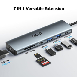 USB هاب 7 پورت Type-C ایسر مدل ODK360