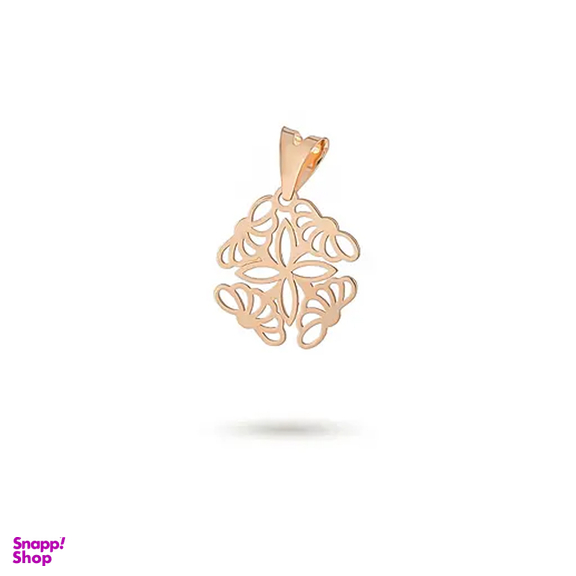 پلاک گردنبند 18 عیار زنانه میلی گالری طرح گل کد MT443