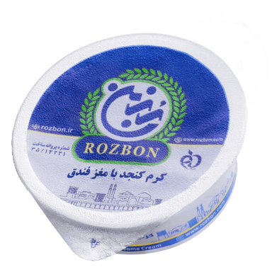 کرم کنجد با مغز فندق رزبن اردکان وزن 50 گرم