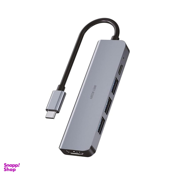 هاب 5 پورت USB-C گرین لاین مدل 4KTV