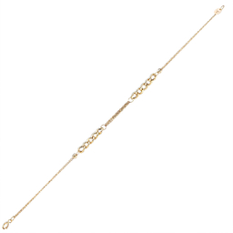 دستبند طلا 18 عیار زنانه میلی گالری مدل سالیا گلد کد MT1113