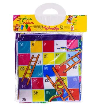 بازی فکری فکرآوران مدل منچ و مارپله پارچه ای کد 1170020214