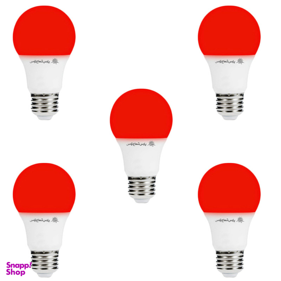 لامپ ال ای دی 9 وات پارس شعاع توس پایه E27 بسته 5 عددی