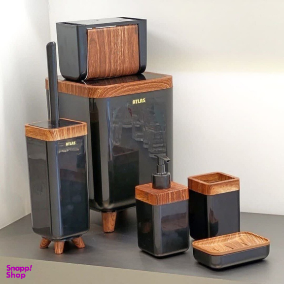 ست سرویس بهداشتی اطلس مدل ژیوار مجموعه ۶ عددی