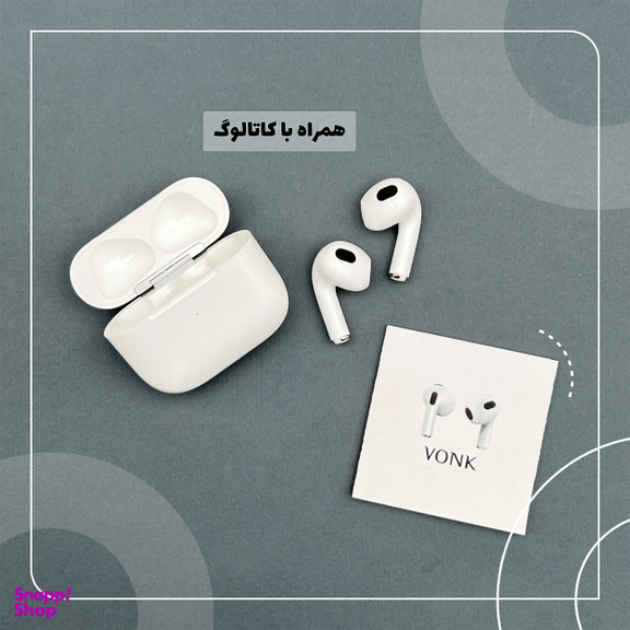 هندزفری بلوتوثی وونک مدل AirPods 3 به همراه کاور
