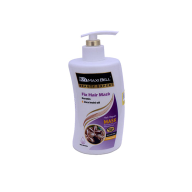 ماسک مو مکسی بل مدل Keratin & Inca Inchi Oil حجم 500 میلی لیتر