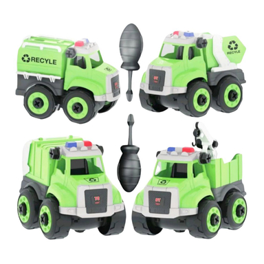 ماشین بازی طرح بازیافت مجموعه 4 عددی