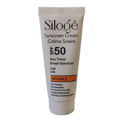 کرم ضد آفتاب سیلوژه SPF 50 مدل NON TINTED 50+ INVISIBLE ‌بدون رنگ مناسب پوست‌ های نرمال تا خشک حجم 40 میلی‌ لیتر