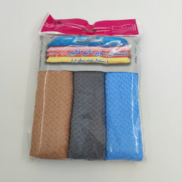 دستمال نانو فایبر ترنم کد 7239 بسته 3 عددی