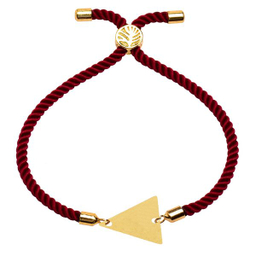 دستبند طلا 18 عیار زنانه کرابو طرح مثلث مدل kr100510