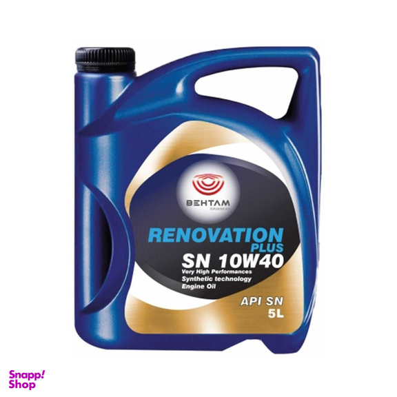 روغن موتور بهتام مدل رنوییشن 10W40SN حجم 5 لیتری