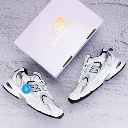 کفش ورزشی زنانه طرح نیوبالانس 530 کد 2333 رنگ سفید سرمه ای