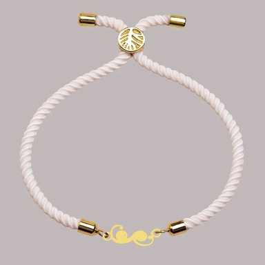 دستبند طلا 18 عیار دخترانه شمیم گلد گالری مدل 636