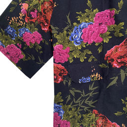 مانتو زنانه مدل نارملا رنگ سرمه ای