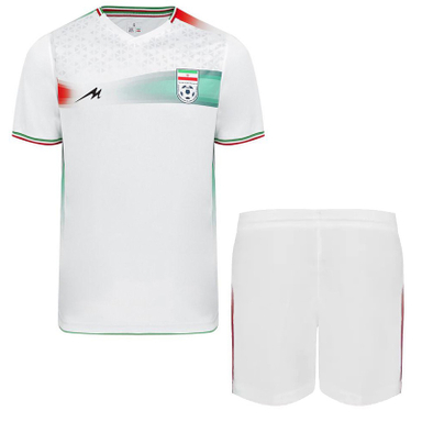 ست تی شرت و شلوارک ورزشی مردانه مروژ مدل ایران Home 2022