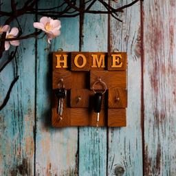 جاکلیدی چوبی طرح HOME