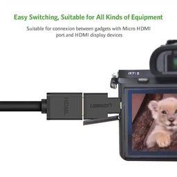 مبدل Micro HDMI Male به HDMI Female یوگرین کد 20106