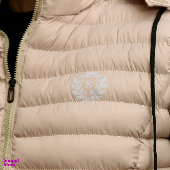 کاپشن مردانه سارزی طرح کلمبیا کد 18416159 رنگ کرم