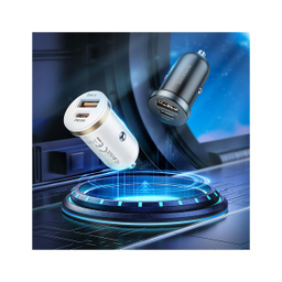 شارژر فندکی 30 وات بروفون مدل BZ22 PD+QC3.0