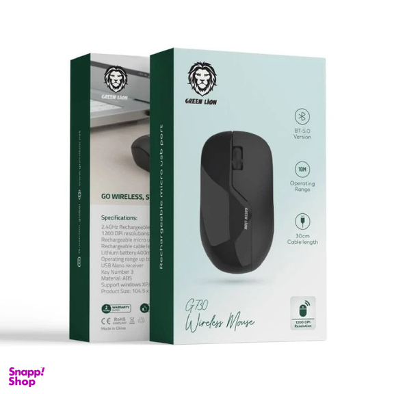 ماوس بی سیم گرین لاین مدل G730 GNREWIRMUSE