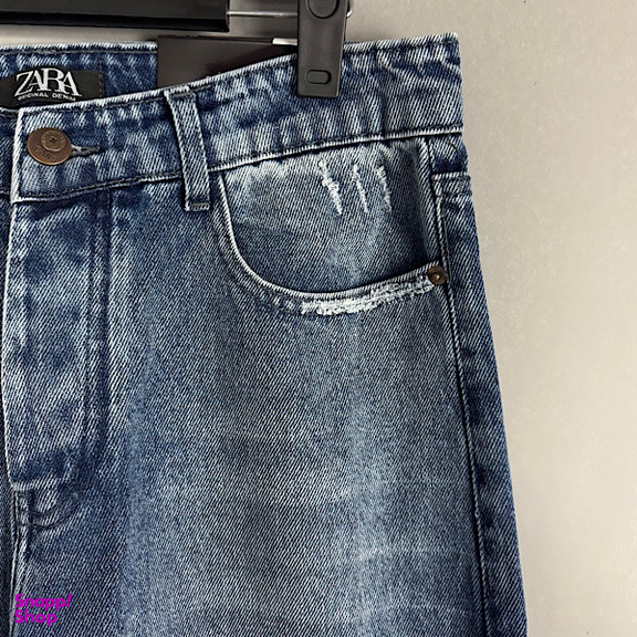 شلوار بگ مردانه طرح ZARA کد 3090 رنگ آبی