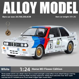 ماکت ماشین ناب سل مدل بی ام و رالی فلزی BMW E30 M3 به همراه جاسوییچی
