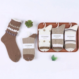 جوراب ساقدار زنانه کوکو اند هانا مدل زمستانی برجسته کد Coco-99 طرح بافت برجسته