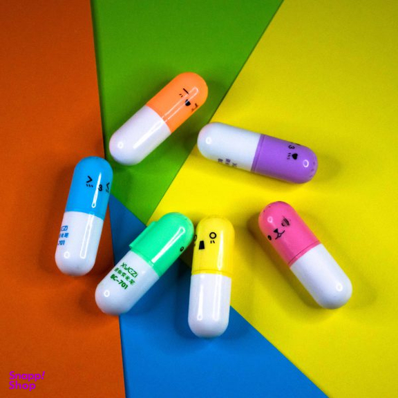 ماژیک علامت گذار مدل Pill بسته 6 عددی