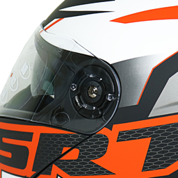 کلاه کاسکت راپیدو مدل 950 طرح Orange/SRT به همراه کاور