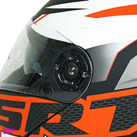 کلاه کاسکت راپیدو مدل 950 طرح Orange/SRT به همراه کاور