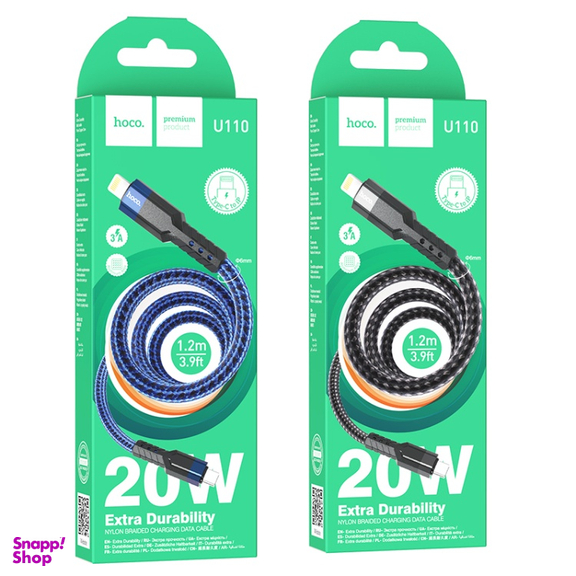 کابل دیتا Type-C به Lightning هوکو مدل U110 طول 1.2 متر