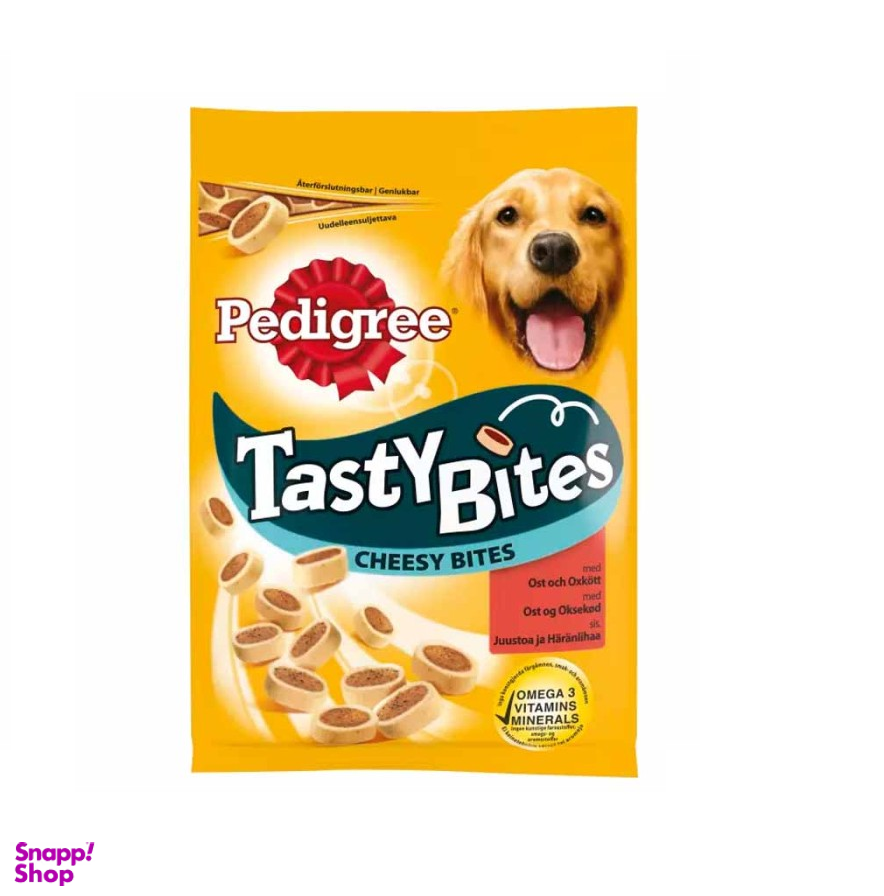 تشویقی سگ پدیگری مدل Tasty Minis وزن 140 گرم