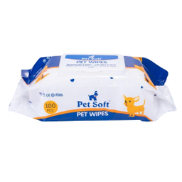 دستمال مرطوب سگ و گربه پت سافت کد Wipes-01