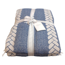 روتختی مادام کوکو مدل Ames Lacivert Yatak Ortusu دو نفره سایز 240×220 سانتی متر