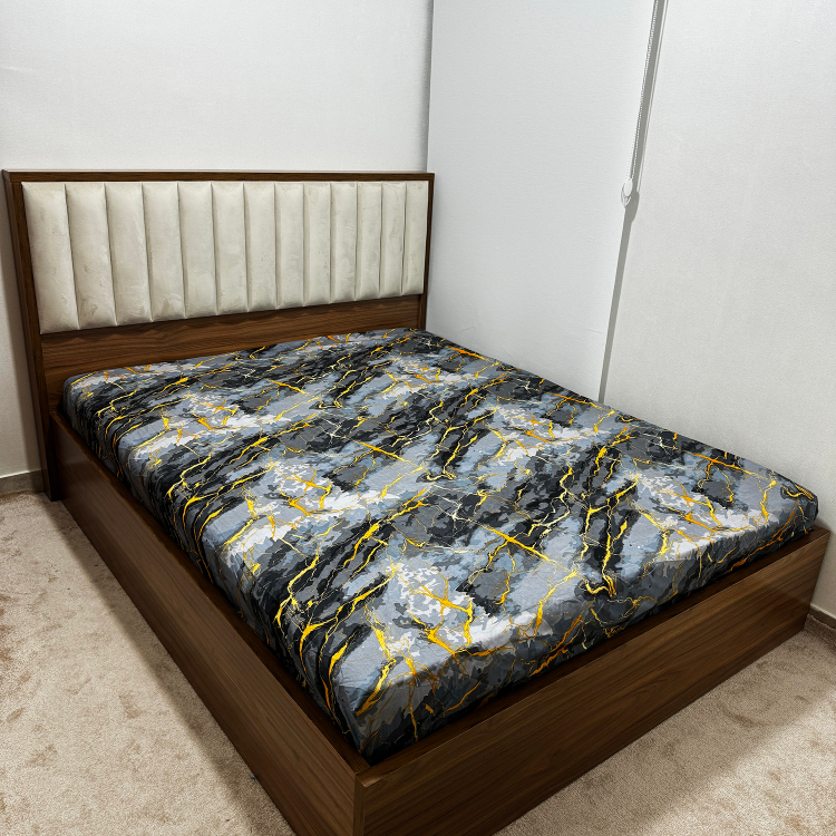 ملحفه 2 نفره ناتوسا مدل کشدار رعد سایز 160×200 سانتی متر