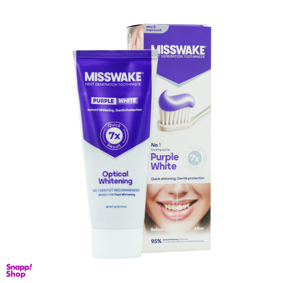 خمیر دندان میسویک مدل Purple White حجم 75 میلی لیتر